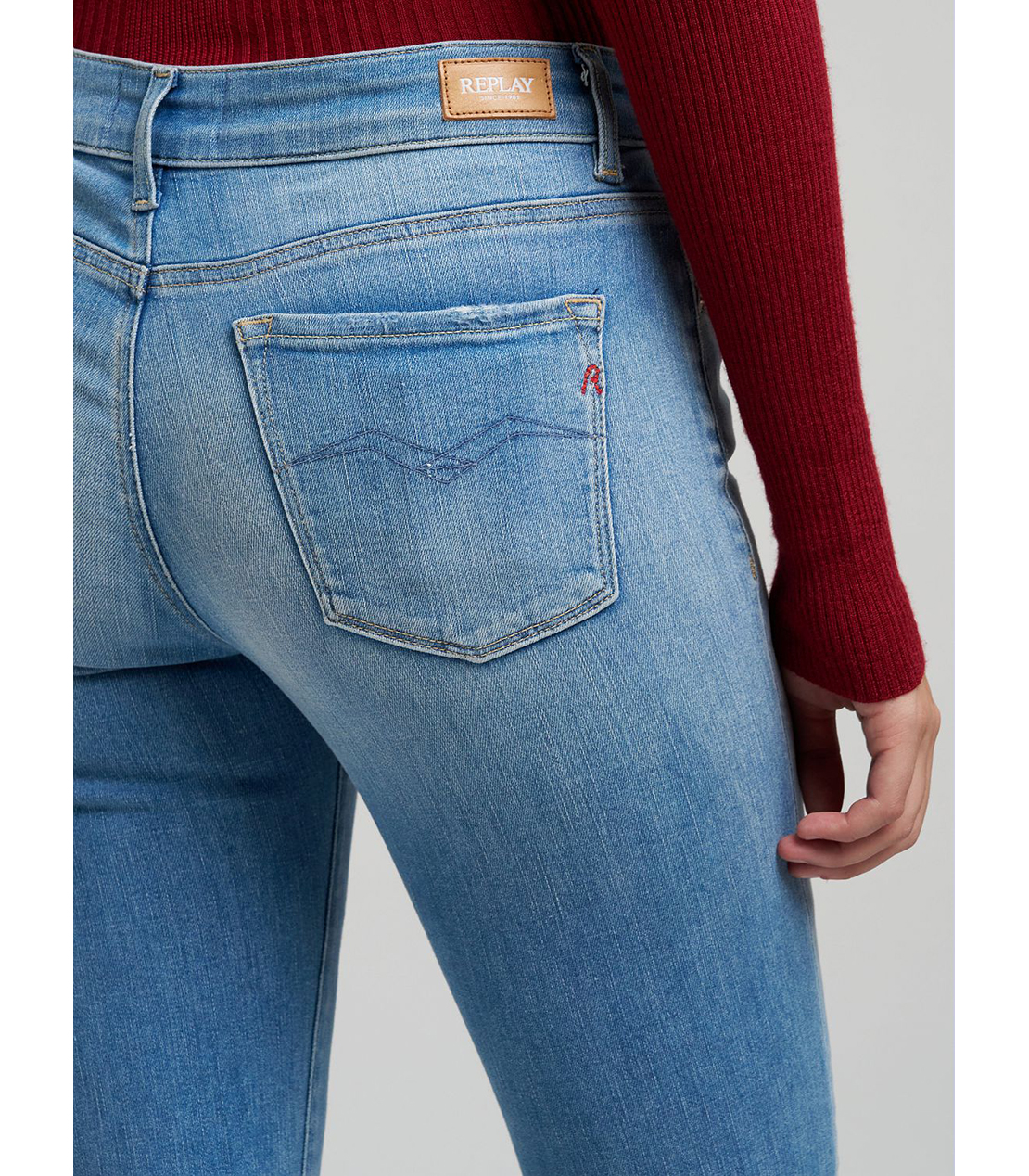 フレアーフィットJOELLA パワーストレッチモダールデニム 詳細画像 ライトブルー 7